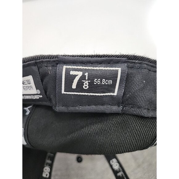 New Era 59Fifty Boston Red Sox Men's Black Baseball Cap Size 7 1/8 - Picture 10 of 10